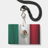 Mexicaanse vlag badge (Voorzijde met lanyard)