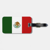 Mexicaanse vlag bagagelabel (Achterkant horizontaal)