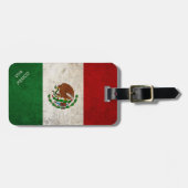 Mexicaanse vlag bagagelabel (Voorkant horizontaal)