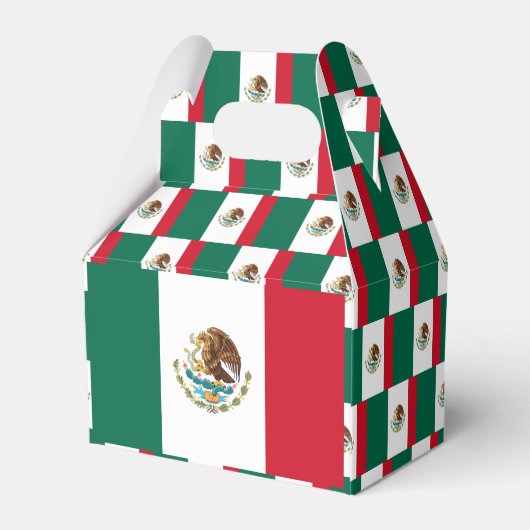 Mexicaanse vlag bedankdoosjes (Achterkant)