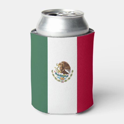 Mexicaanse vlag blikjeskoeler (Blikje Voorkant)