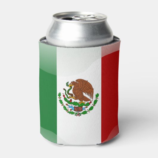 Mexicaanse vlag blikjeskoeler (Blikje Voorkant)