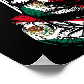 Mexicaanse vlag Boxer Boxing-handschoenen Poster (Hoek)