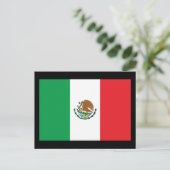 Mexicaanse vlag briefkaart (Staand voorkant)