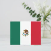 Mexicaanse vlag briefkaart (Staand voorkant)