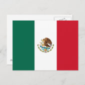 Mexicaanse vlag briefkaart (Voorkant / Achterkant)