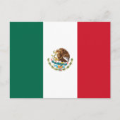 Mexicaanse vlag briefkaart (Voorkant)