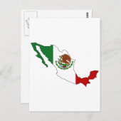 Mexicaanse vlag briefkaart (Voorkant / Achterkant)