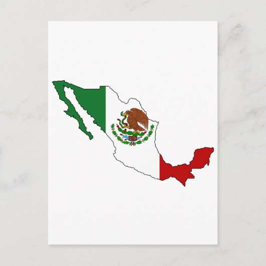 Mexicaanse vlag briefkaart (Voorkant)