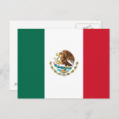 Mexicaanse vlag briefkaart (Voorkant / Achterkant)