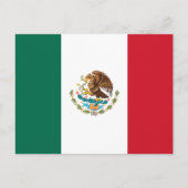 Mexicaanse vlag briefkaart (Voorkant)