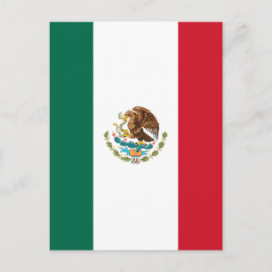 Mexicaanse vlag briefkaart