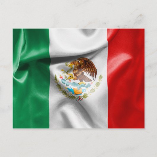 Mexicaanse vlag briefkaart (Voorkant)