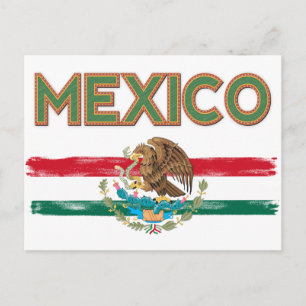 Mexicaanse vlag briefkaart