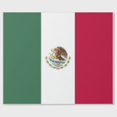Mexicaanse vlag cadeaupapier (Vlak)