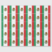 Mexicaanse vlag cadeaupapier (Vlak)