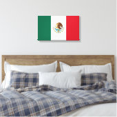 Mexicaanse vlag canvas afdruk (Insitu (Slaapkamer))