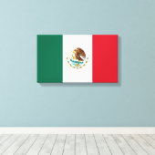 Mexicaanse vlag canvas afdruk (Insitu (Houten vloer))