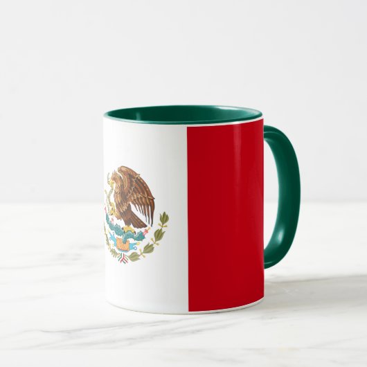 Mexicaanse vlag combo mok (Voorkant rechts)