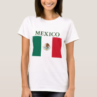 Mexicaanse vlag Dames Petite T-shirt