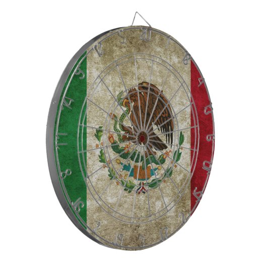 Mexicaanse vlag dartbord (Voorkant Links)