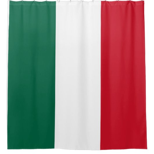 Mexicaanse vlag Douchegordijn - Vetgedrukte kleur  (Voorkant)