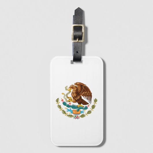Mexicaanse vlag Eagle Bagagelabel (Voorkant (verticaal))