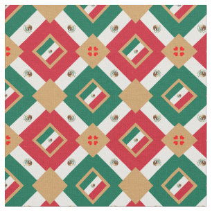 Mexicaanse vlag en Mexicaanse Trendy Fabric-mode Stof