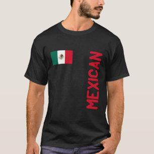 Mexicaanse vlag en Mexicaanse wortels T-shirt