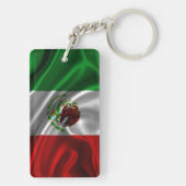 Mexicaanse vlag Fabric Sleutelhanger (achterkant)