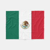 Mexicaanse vlag fleece deken (Voorkant (Horizontaal))