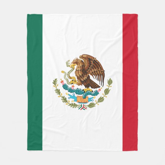 Mexicaanse vlag fleece deken (Voorkant)