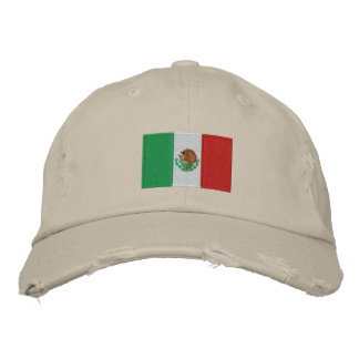 Mexicaanse vlag geborduurd chino twill pet