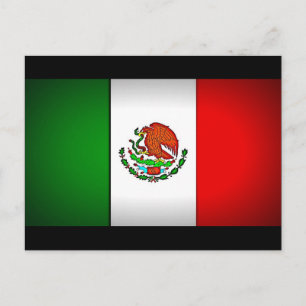 Mexicaanse vlag gestormd briefkaart