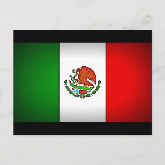 Mexicaanse vlag gestormd briefkaart (Voorkant)