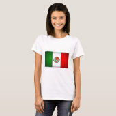 Mexicaanse vlag gestormd t-shirt (Voorkant volledig)
