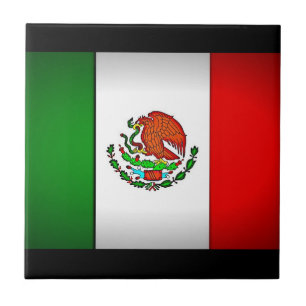Mexicaanse vlag gestormd tegeltje