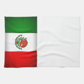 Mexicaanse vlag gestormd theedoek (Horizontaal)