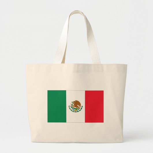 Mexicaanse vlag grote tote bag (Voorkant)