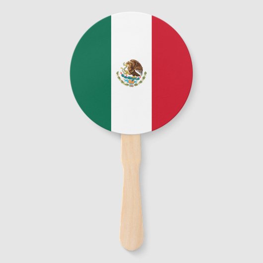 Mexicaanse vlag handwaaier (Voorkant)