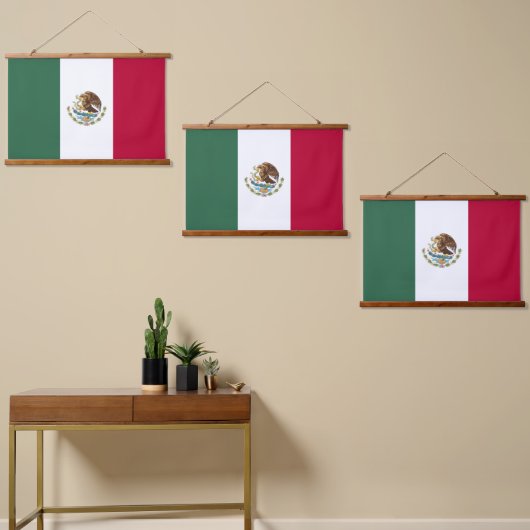 Mexicaanse vlag hangend wandkleed (Asymmetrisch)