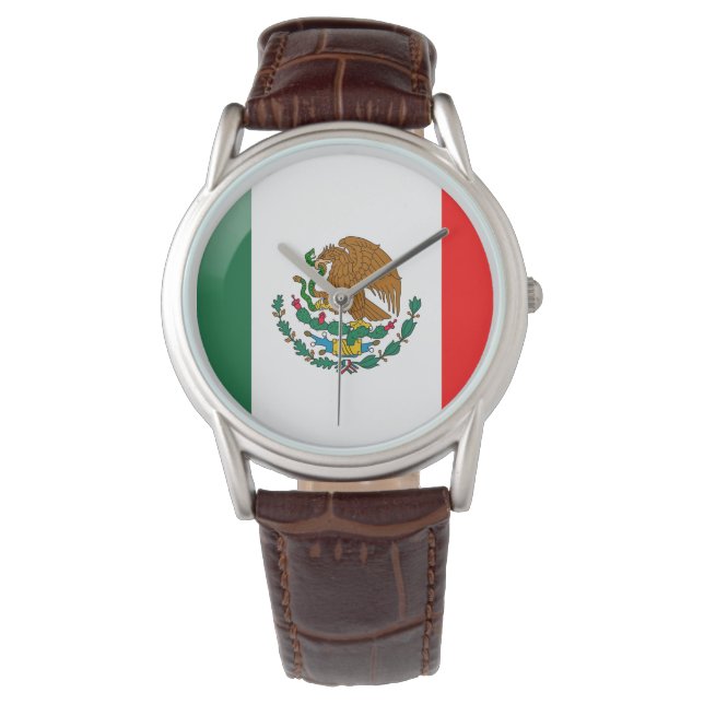 Mexicaanse vlag horloge (Voorkant)