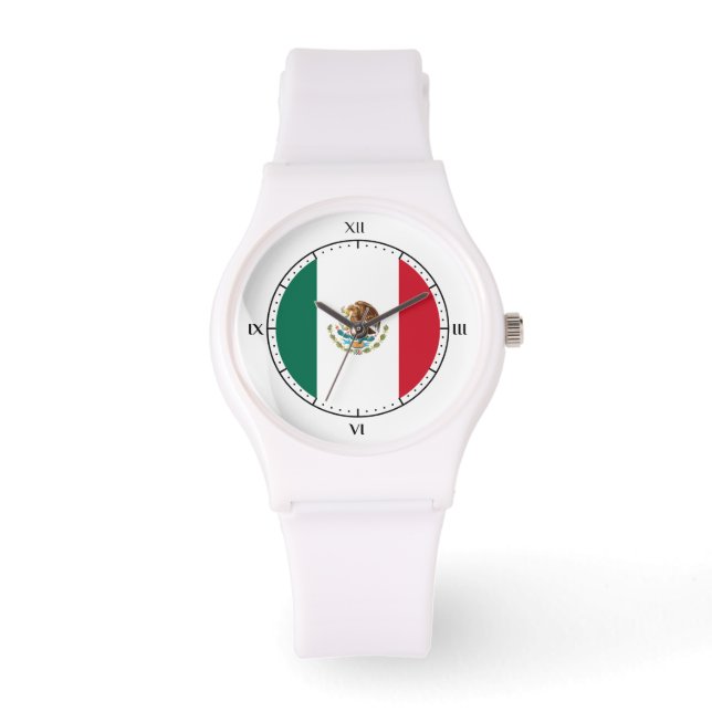 Mexicaanse vlag horloge (Voorkant)
