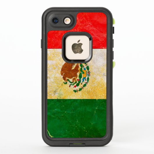 Mexicaanse vlag in Grunge (Achterkant)