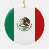 Mexicaanse vlag keramisch ornament (Achterkant)