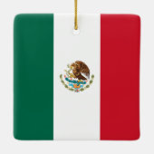 Mexicaanse vlag keramisch ornament (Achterkant)