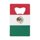 Mexicaanse vlag kredietkaart flessenopener (Voorkant)