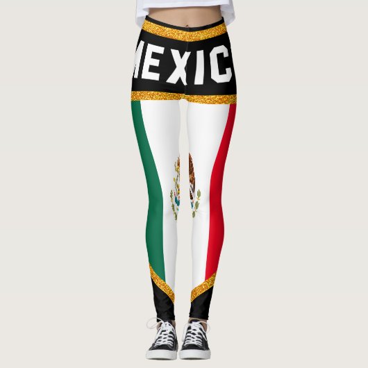 Mexicaanse vlag leggings (Voorkant)