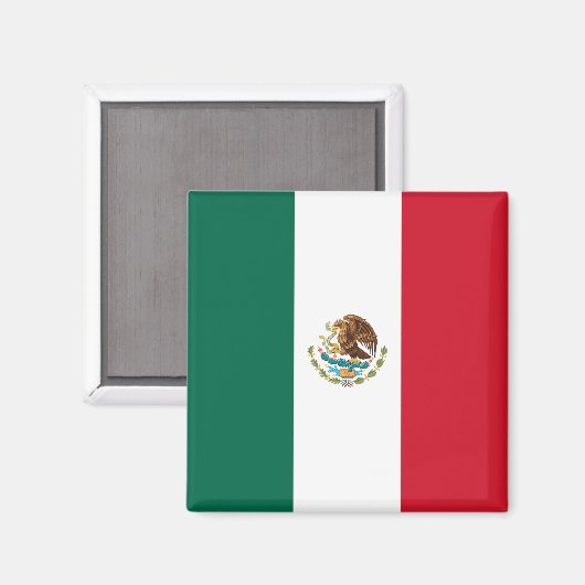 Mexicaanse vlag magneet (Voorkant / Achterkant)