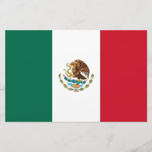 Mexicaanse vlag (Mexico) Briefpapier